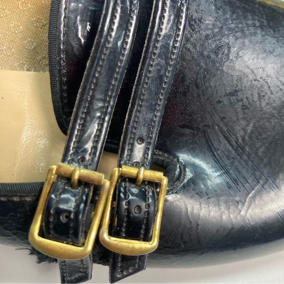 Vintage Linda’s Two Buckle Black Shoes SZ 7.5 with 1 inch Heel - Picture 4 of 16